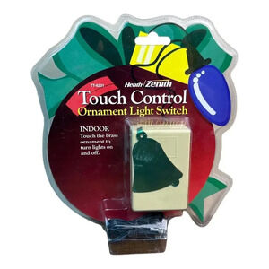 Touch Control Bell Ornament Christmas Light Switch Control 3 levels Heath Zenith